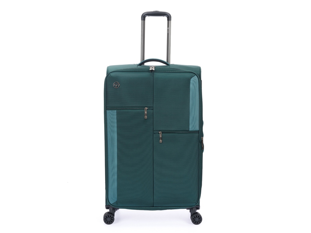 Чемодан TORBER Seyd, тёмно-зелёный, нейлон 600D, 48 х 22 х 78 см, 85 л-2