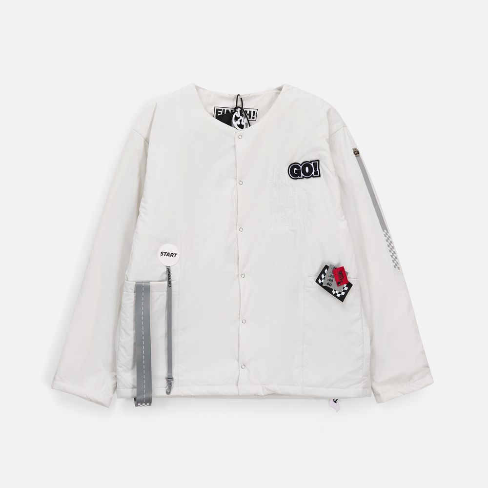 Лейбл из ПВХ Dzeta Round, L, белый-1