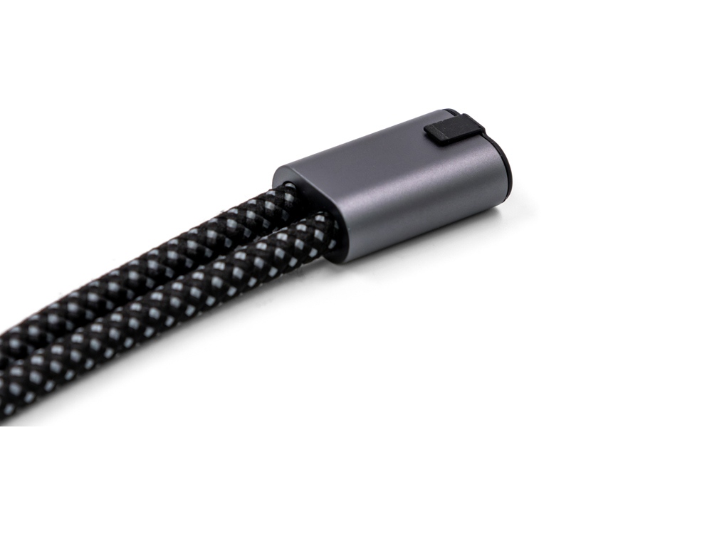 Ремешок-держатель для телефона с зарядным кабелем USB-C - USB-C Lany Wristband Charge Eco, серый-3