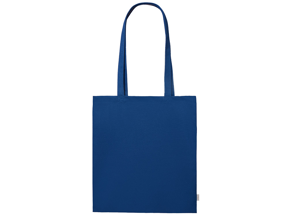 Шоппер Basio из переработанного хлопка 280 г, синий-2