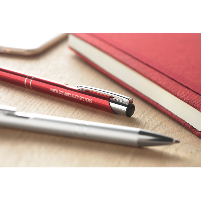 Recycled aluminium ball pen, титановый-6