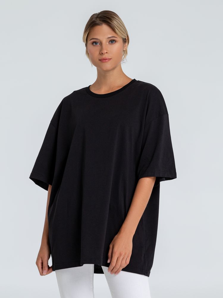 Футболка оверсайз «Внутренний Рим», черная-2