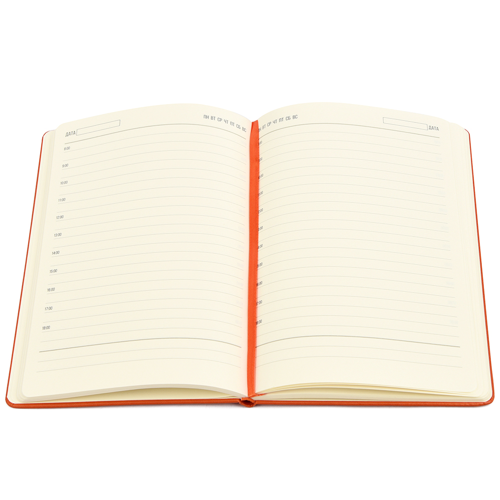 Ежедневник A5 недатированный Dear в твёрдом переплёте, Оранжевый-3