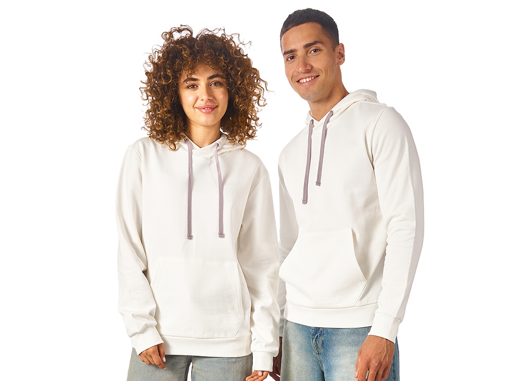 Толстовка унисекс Stream с капюшоном, белый-0
