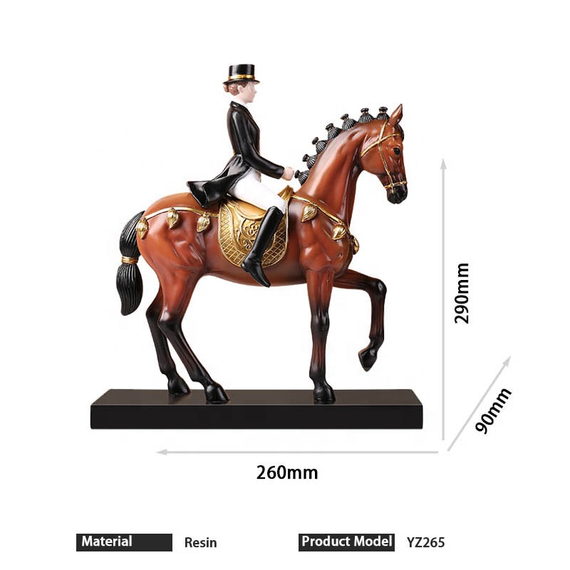Статуэтка &amp;quot;Наездница и лошадь&amp;quot;, Черный/коричневый-2