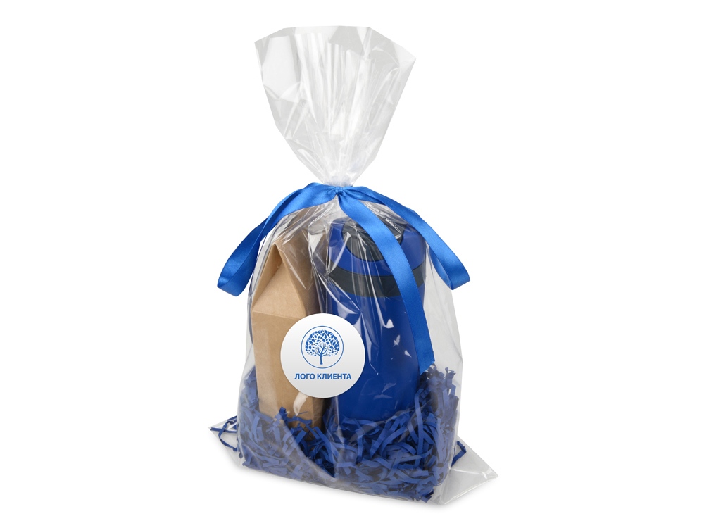 Подарочный набор Tea Cup Plus с чаем, синий-8