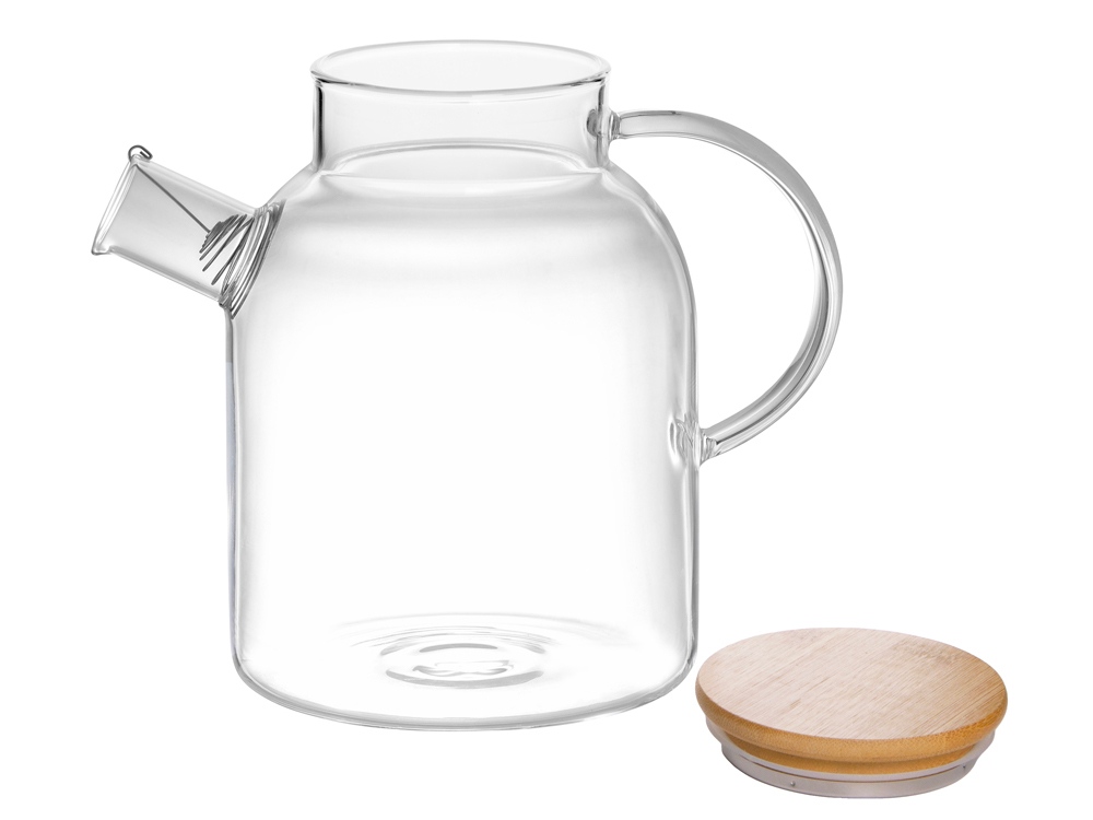 Стеклянный чайник с бамбуковой крышкой Sencha M-2