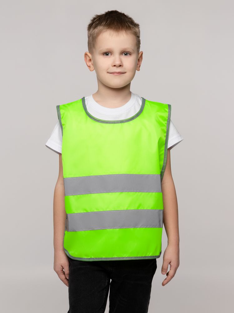 Жилет светоотражающий детский С-2.001Н, желтый неон-2