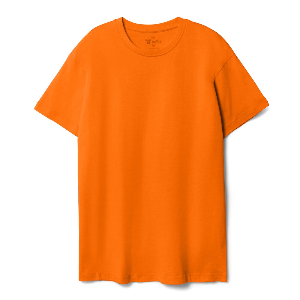 Футболка унисекс T-bolka 140, оранжевая-1