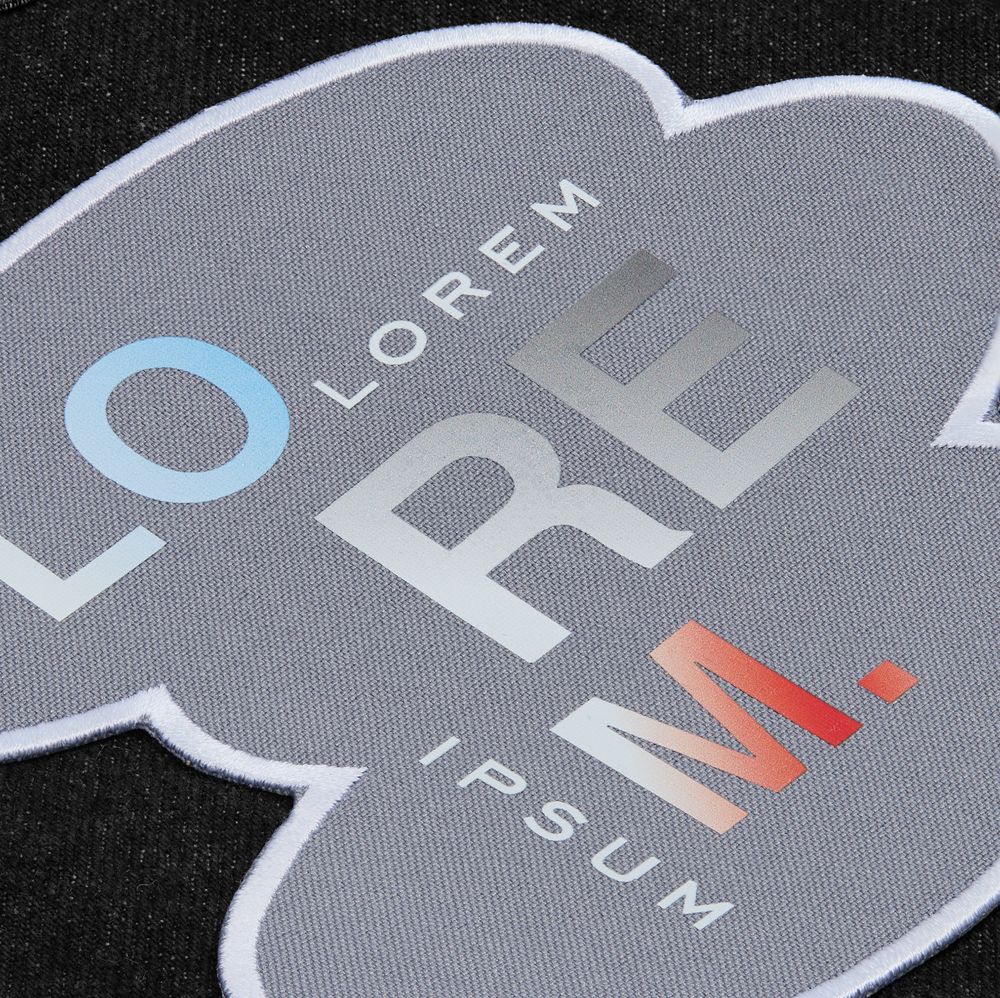 Шеврон из габардина Gabo L, серый-1