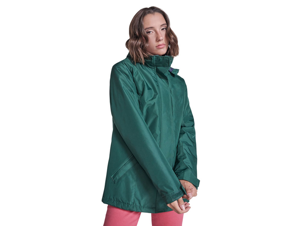 Парка утепленная America женская, бутылочный зеленый-4