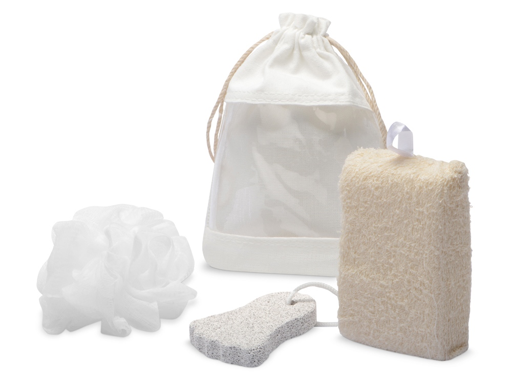 Набор Enjoy для ванны (мочалка, губка, пемза)-0