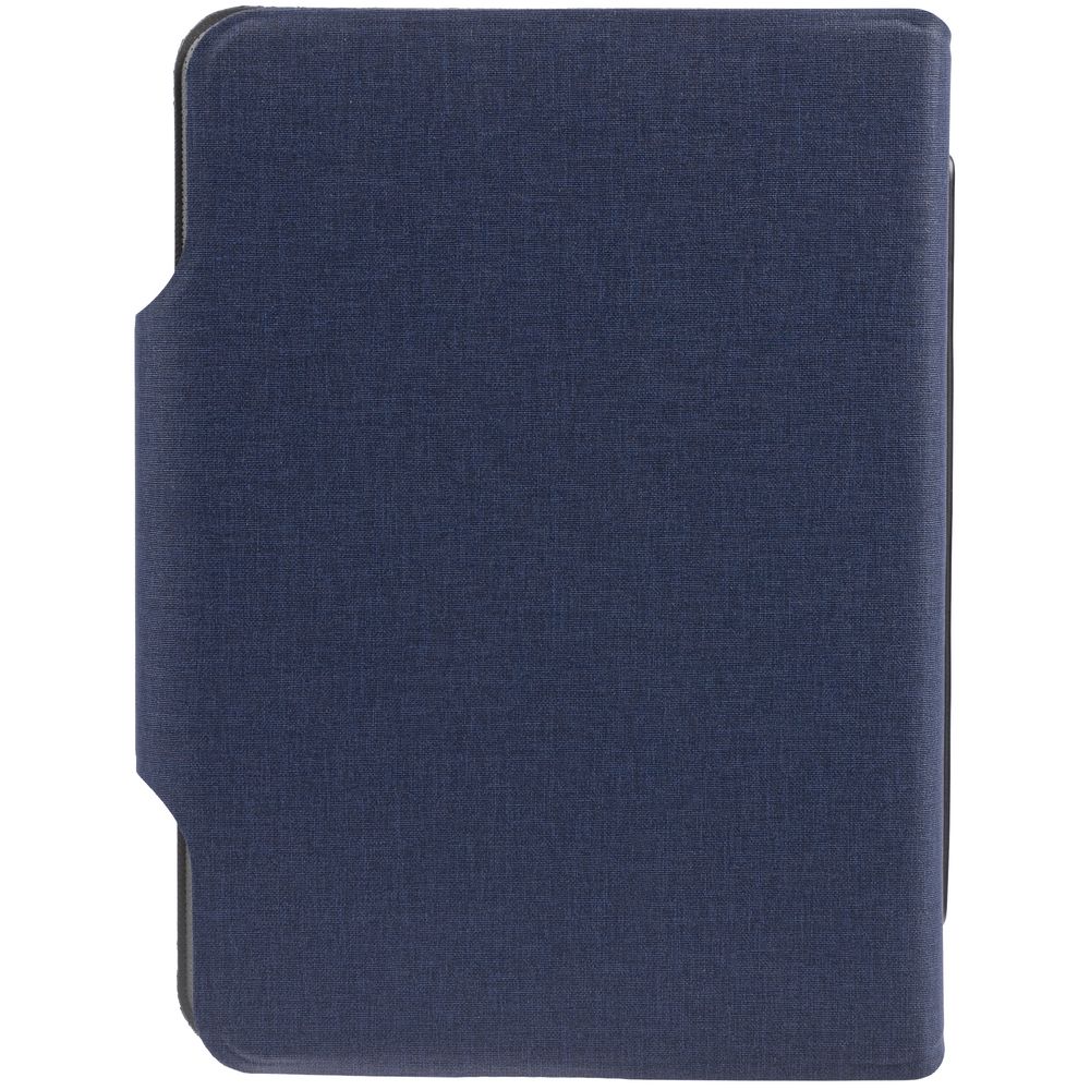 Органайзер с блокнотом и аккумулятором Oiro, синий-3