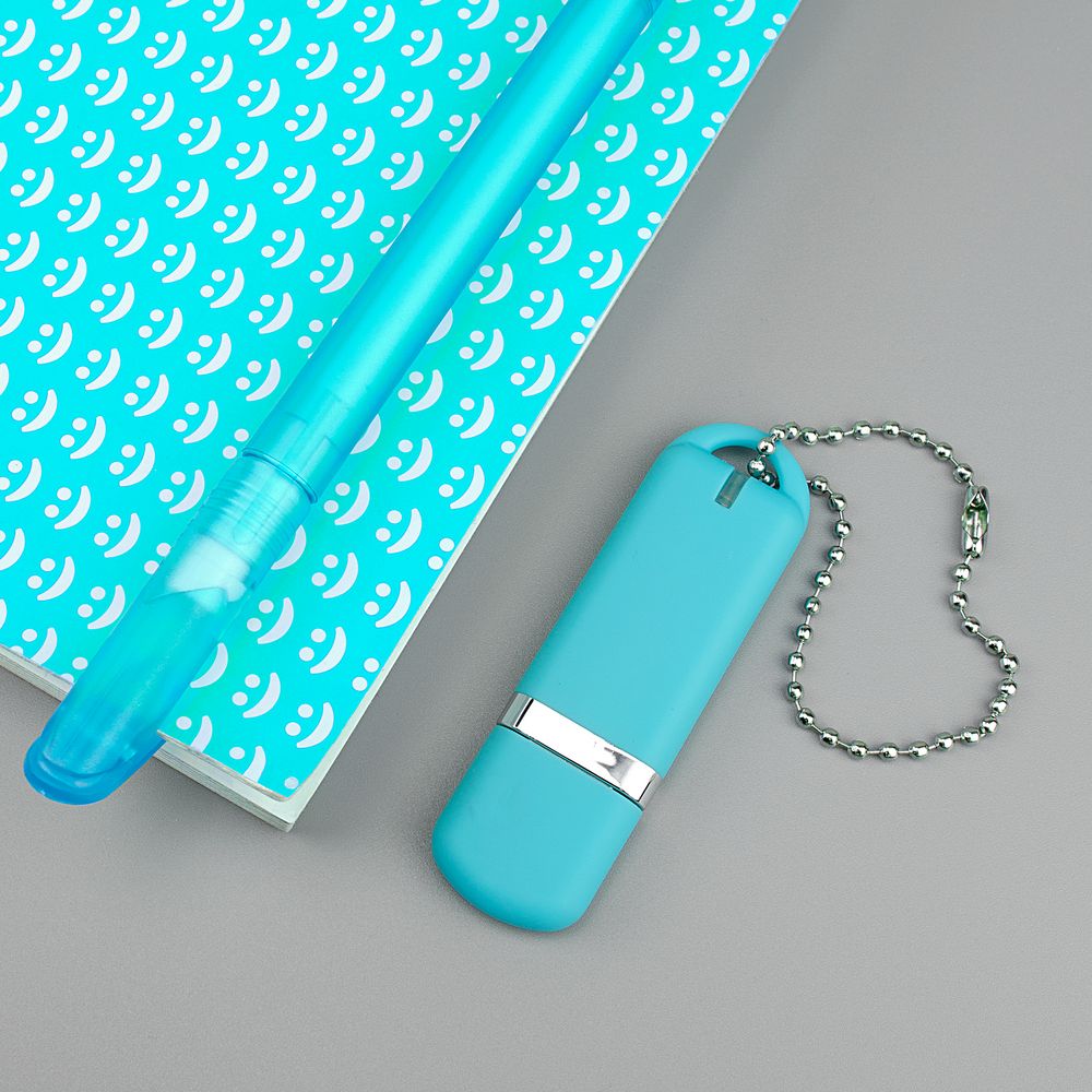 Флешка Memo, 8 Гб, бирюзовая-3