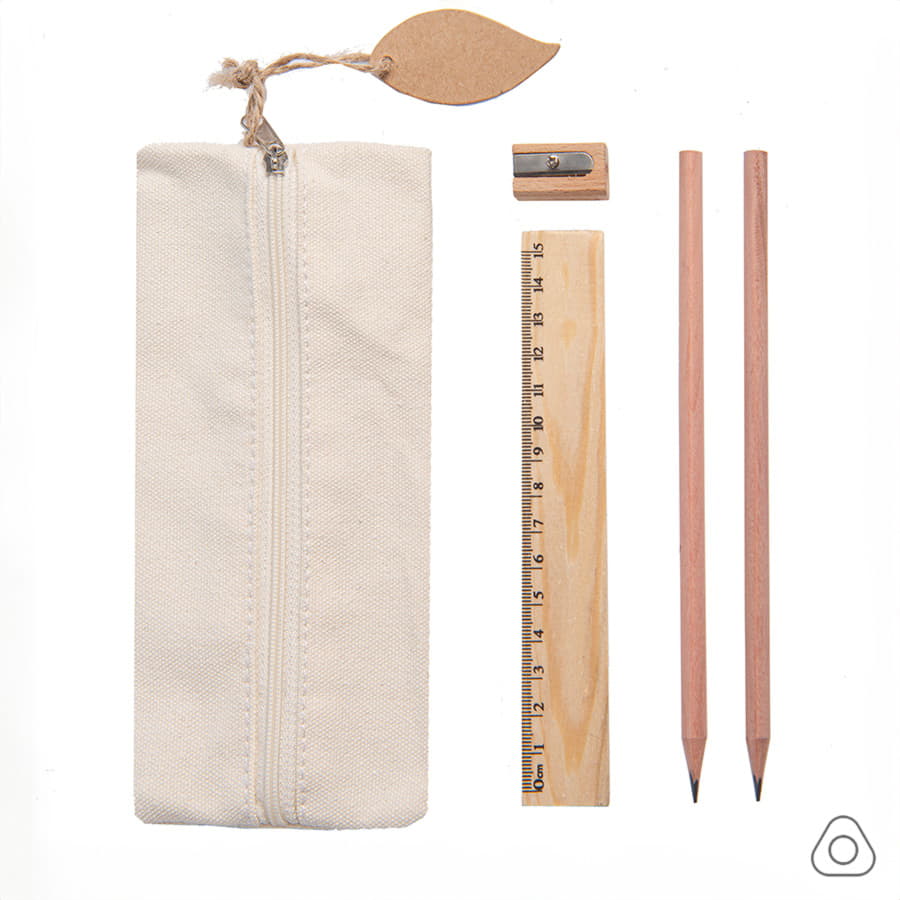 Пенал SUIT с наполнением, бежевый-2