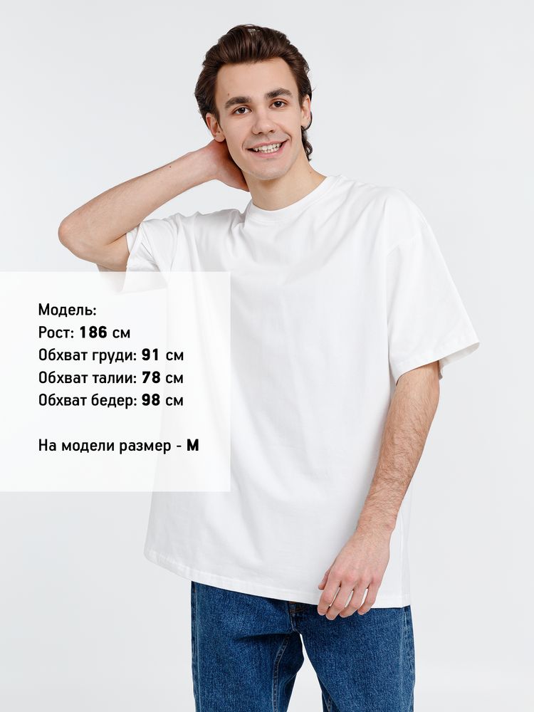 Футболка оверсайз унисекс Big Haul, молочно-белая-5