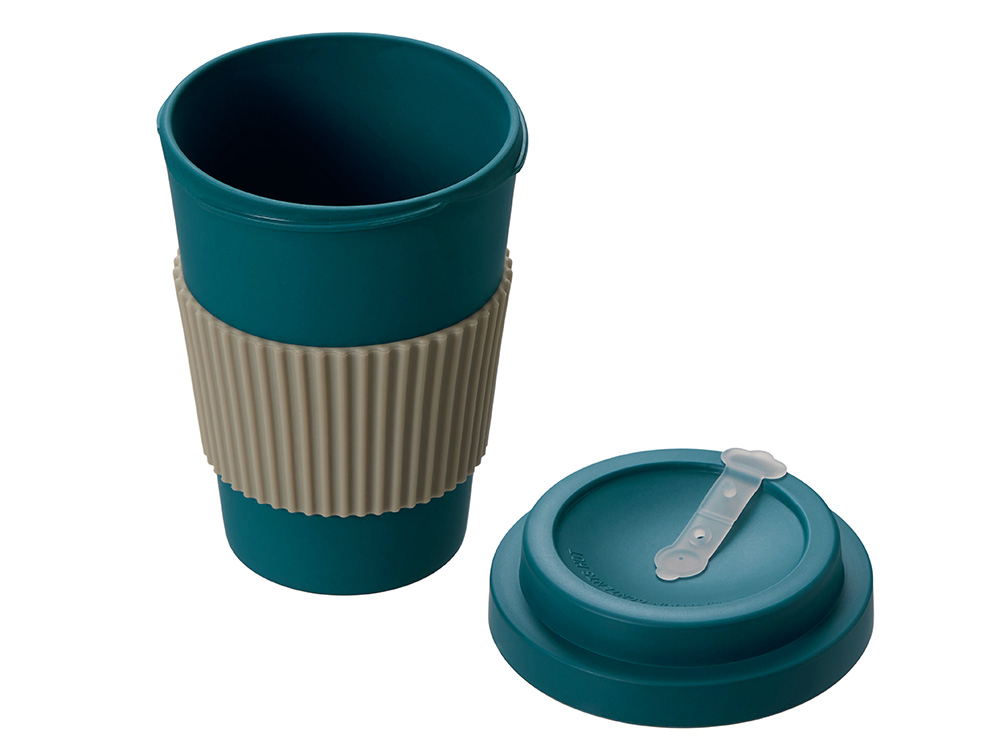 Термокружка Muffin из натуральных волокон, бензиновый синий-1