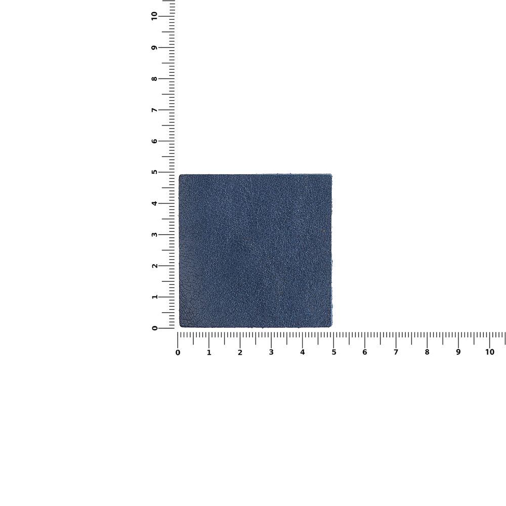 Лейбл кожаный Pasek, L, синий-3