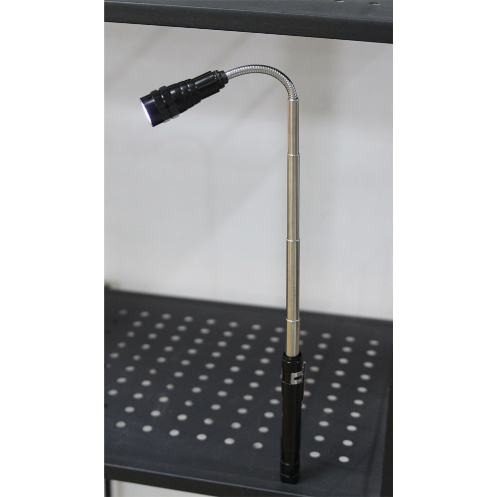 Фонарь телескопический Tools Flashlight с магнитом, Чёрный-3