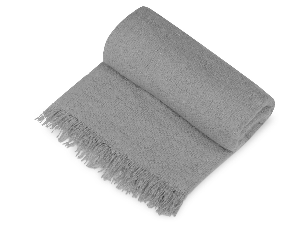 Плед акриловый Mohair, серый-1