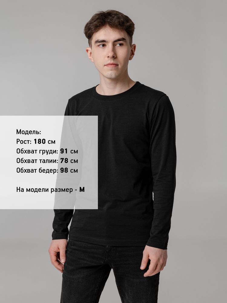 Футболка с длинным рукавом Lehta, черная-3