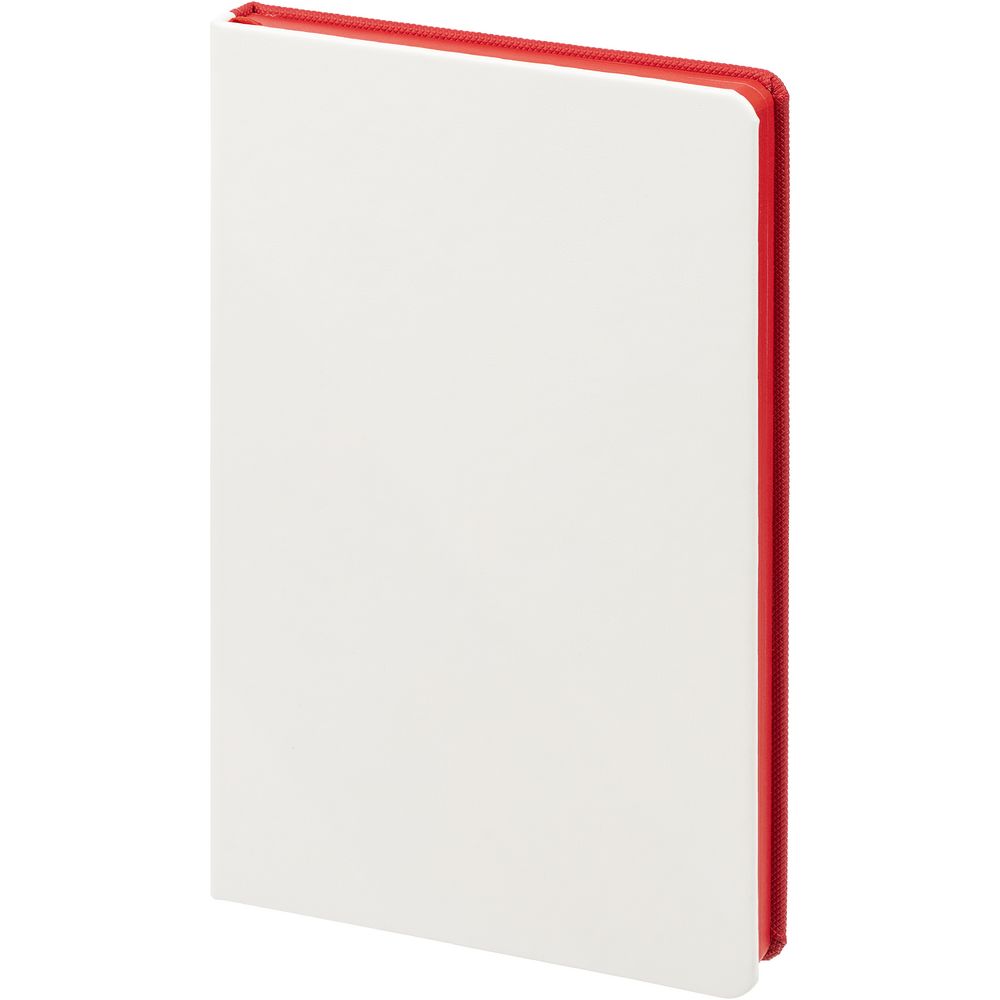 Ежедневник Duplex, недатированный, белый с красным-2