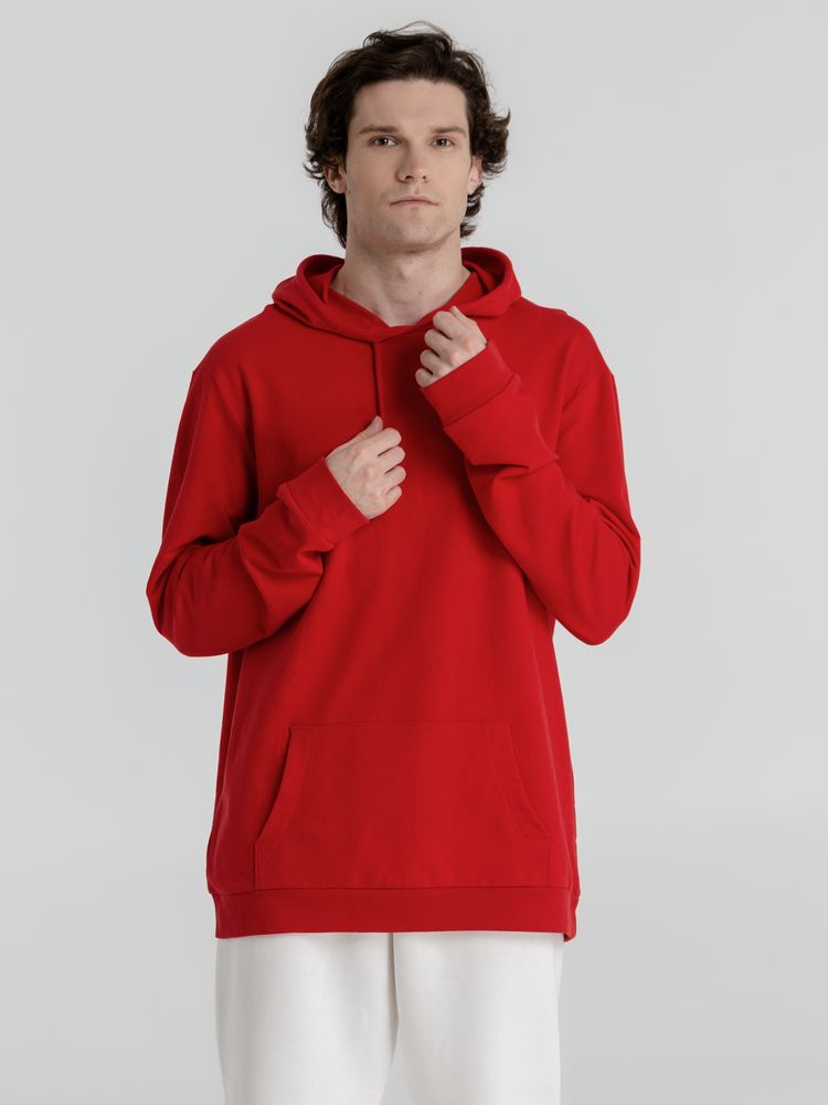 Толстовка с капюшоном унисекс Hoodie, красная-3