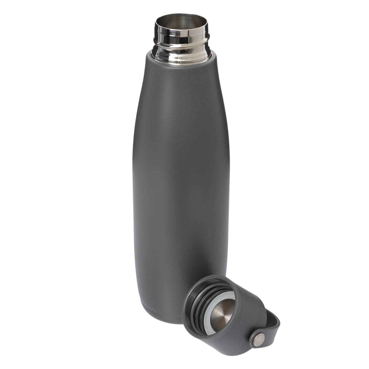 Термобутылка вакуумная герметичная Bosca, серая-5