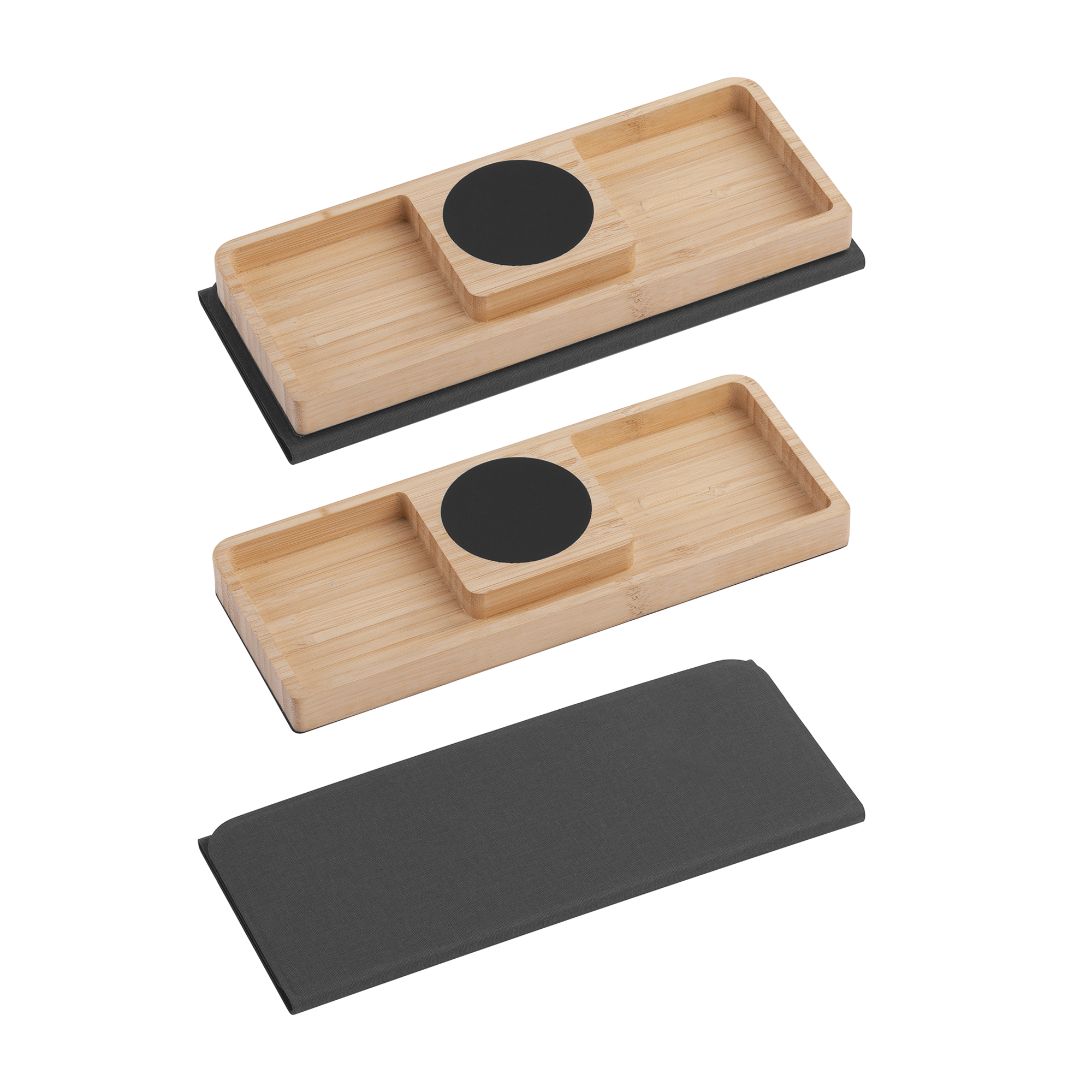 Коврик-трансформер с органайзером на магнитах с беспроводным (15W) ЗУ с подсветкой логотипа-0