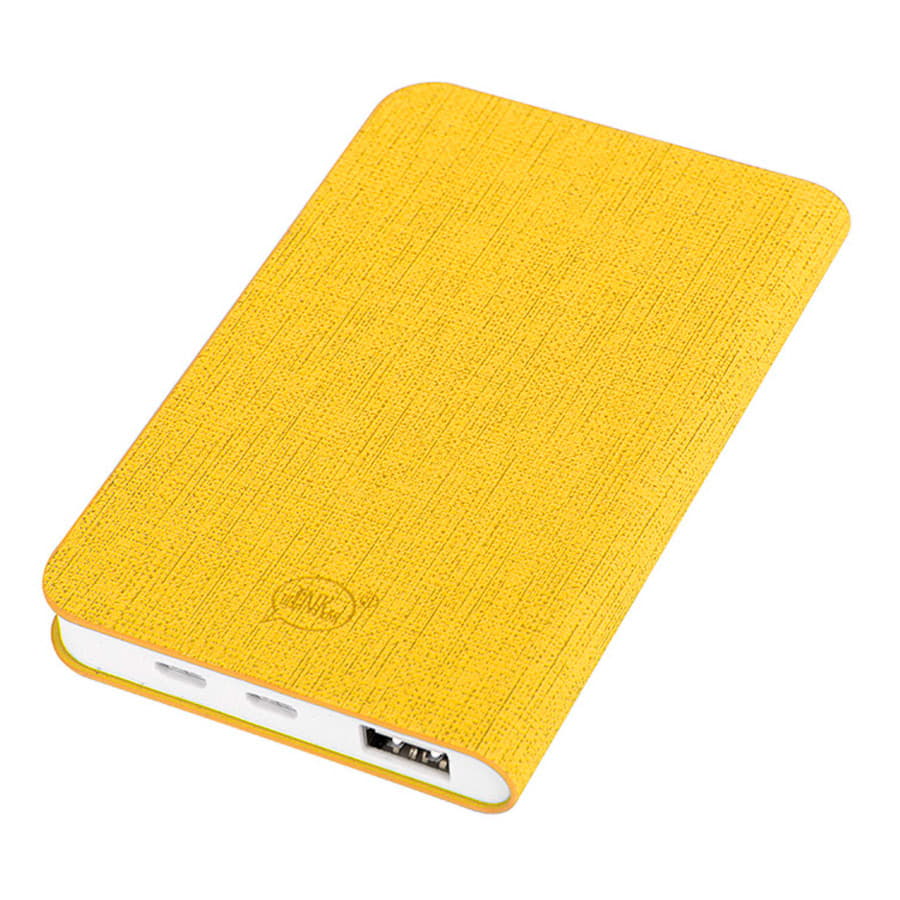 Универсальный аккумулятор "Provence" (5000mAh),желтый, 7,5х12,1х1,1см, искусственная кожа,пл, желтый-1