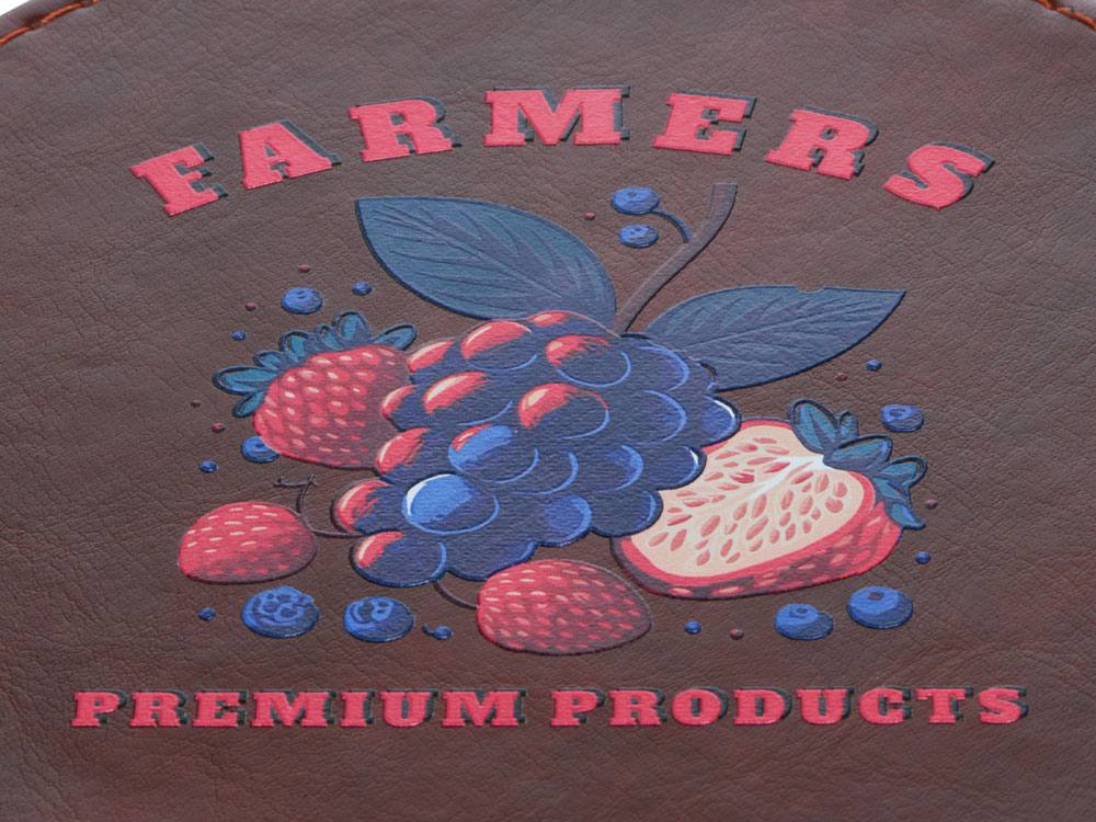 Набор аксессуаров для вина Fabrizio, коричневый с рельефной УФ-печатью-2