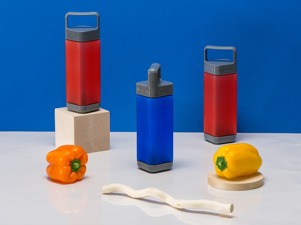 Бутылка для воды Balk 650 мл soft-touch, синий-6