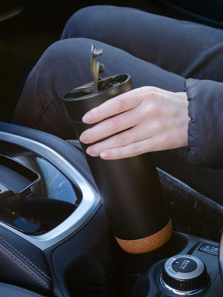 Термостакан Steady, черный-6