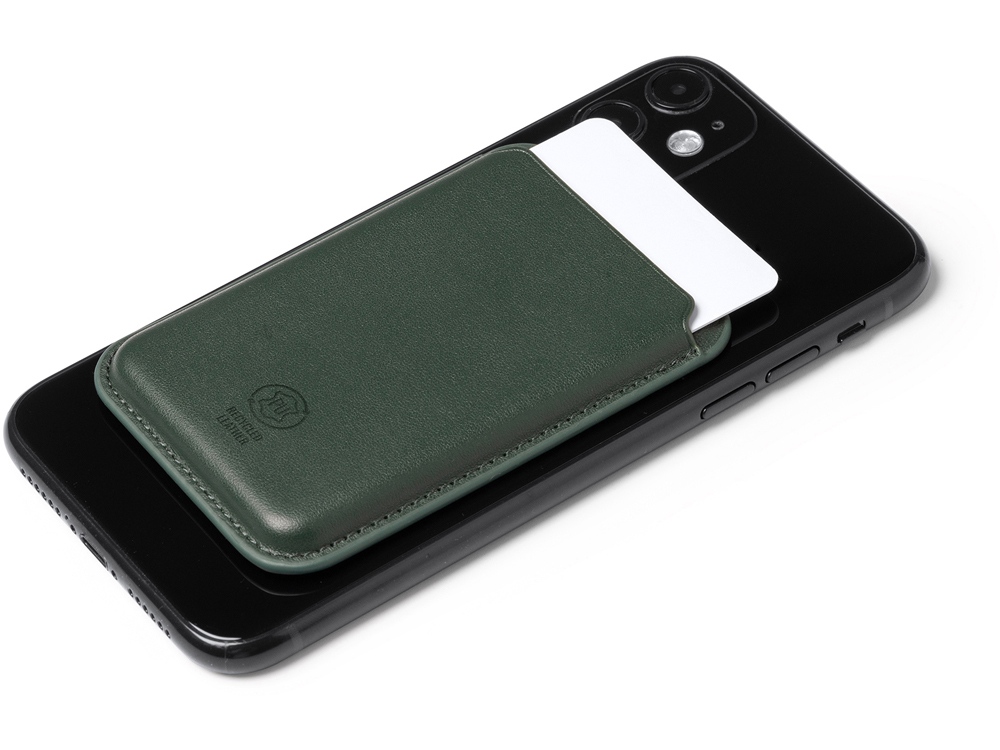 Магнитный картхолдер Cairo, темно-зеленый-6