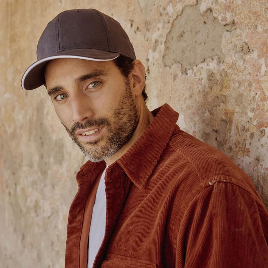 Бейсболка LIBERTY SANDWICH-S 270, 6 клиньев, металлическая застежка, оливковый, белый-2