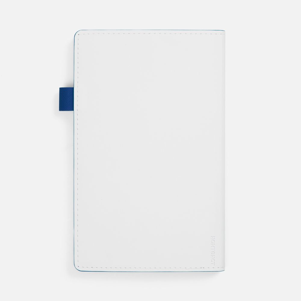 Ежедневник White Shall, недатированный, бело-синий-1