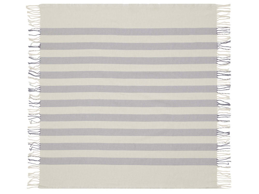 Плед Reglet, 130x150 см ( с учетом бахромы) 100% хлопок, серый-2