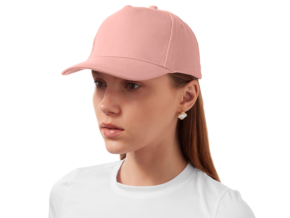 Бейсболка Florida 350 5-панельная, лососевый-2