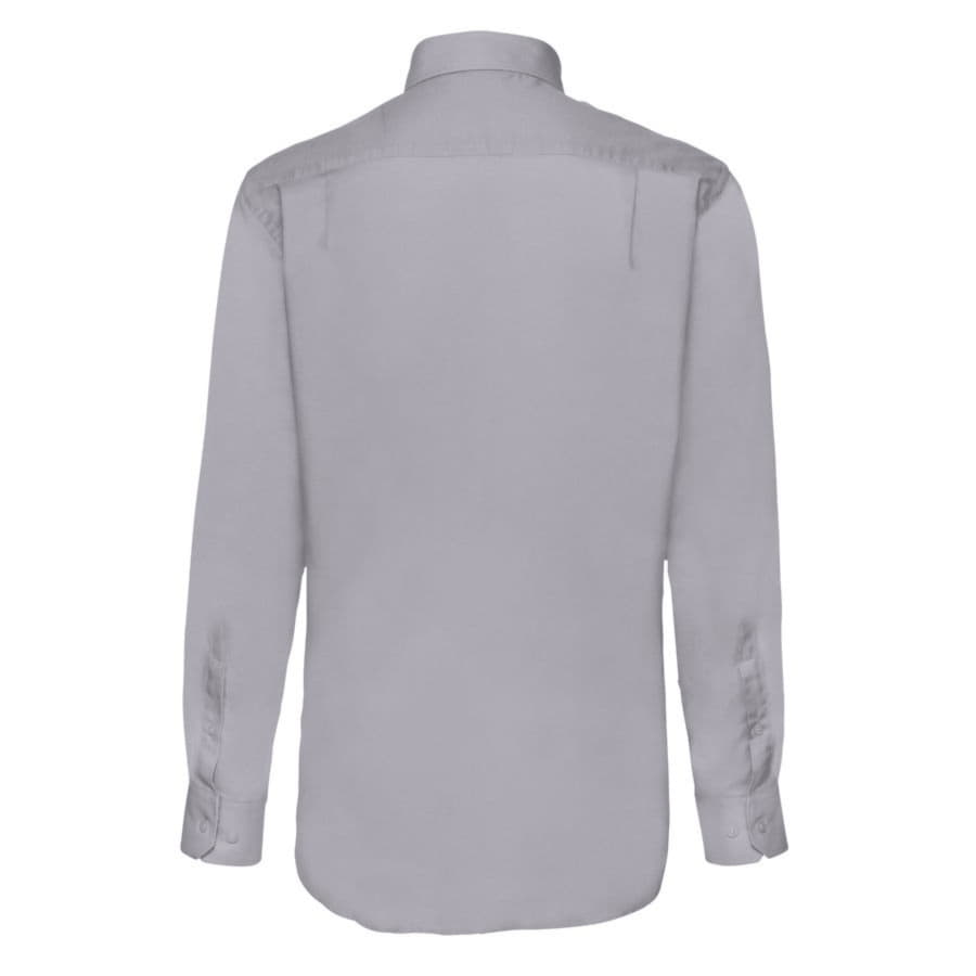 Рубашка мужская LONG SLEEVE OXFORD SHIRT 135, серый-1