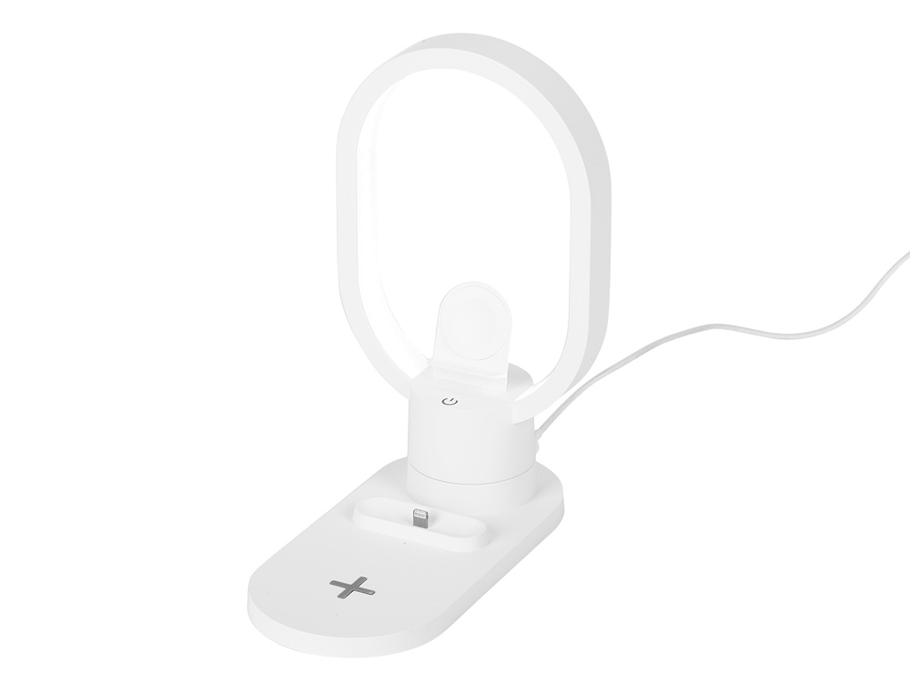 Беспроводная зарядная станция 4-в-1 Portal c лампой, 15 Вт, белый-2