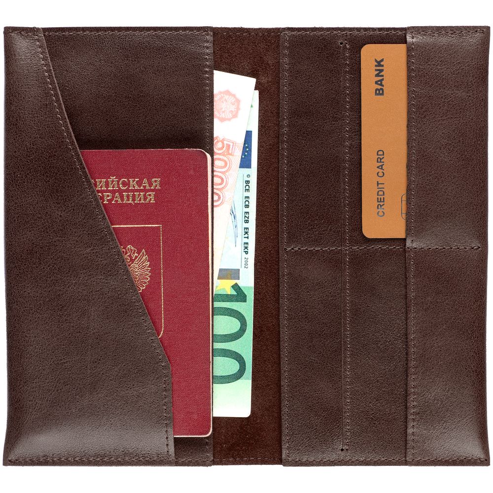 Дорожный органайзер Apache, темно-коричневый-2