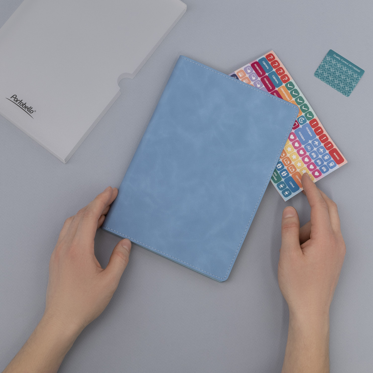 Ежедневник Верона (Verona) недатированный, голубой-9