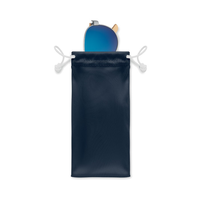 Очки солнцезащитные в чехле, синий-2