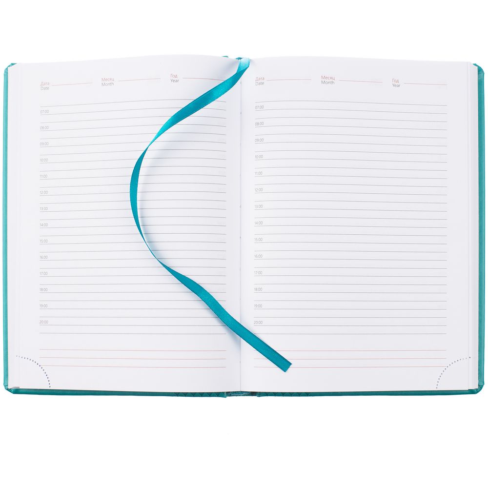 Ежедневник Prizma, недатированный, бирюзовый-2