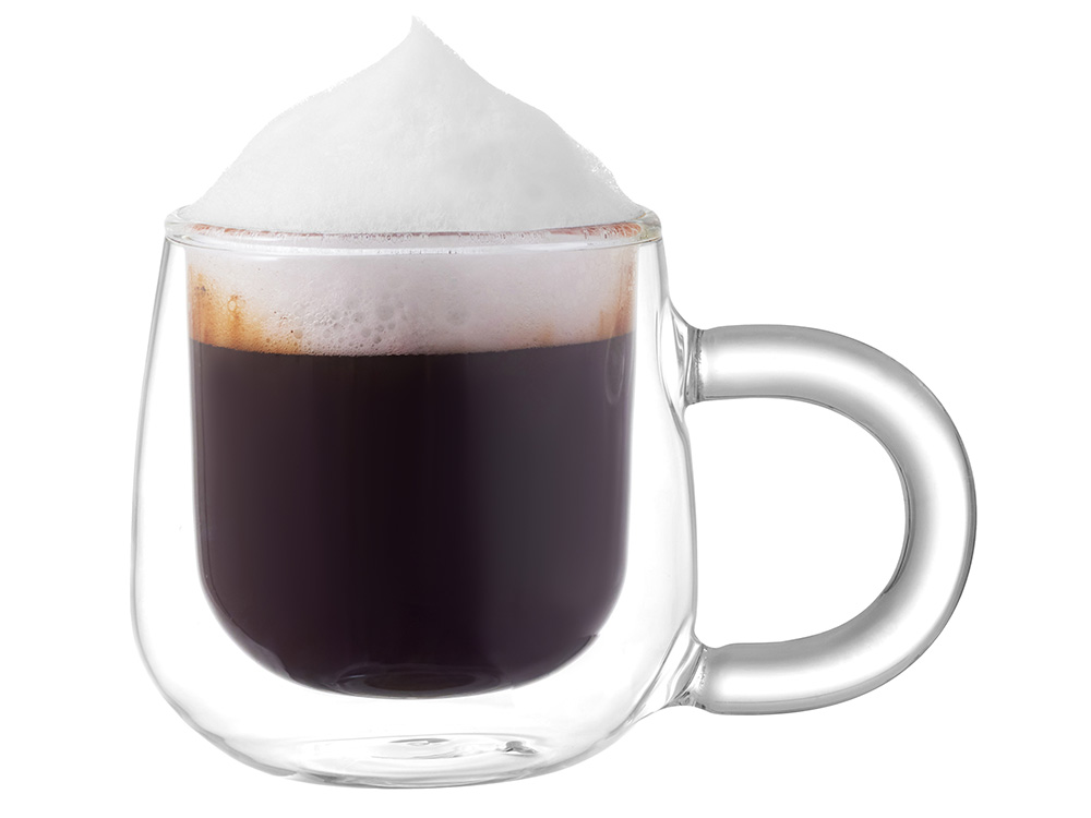 Кружка с двойными стенками с широкой ручкой Fog, прозрачный-4