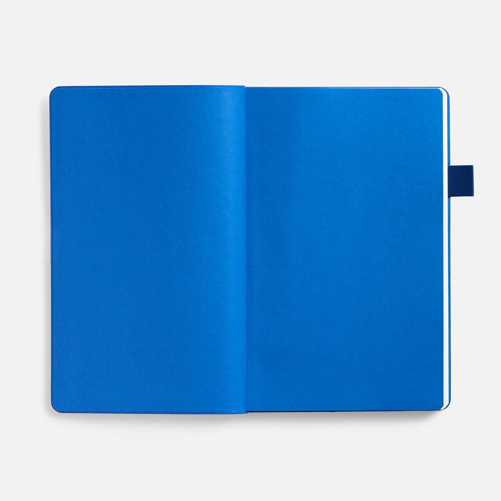 Ежедневник White Shall, недатированный, бело-синий-3