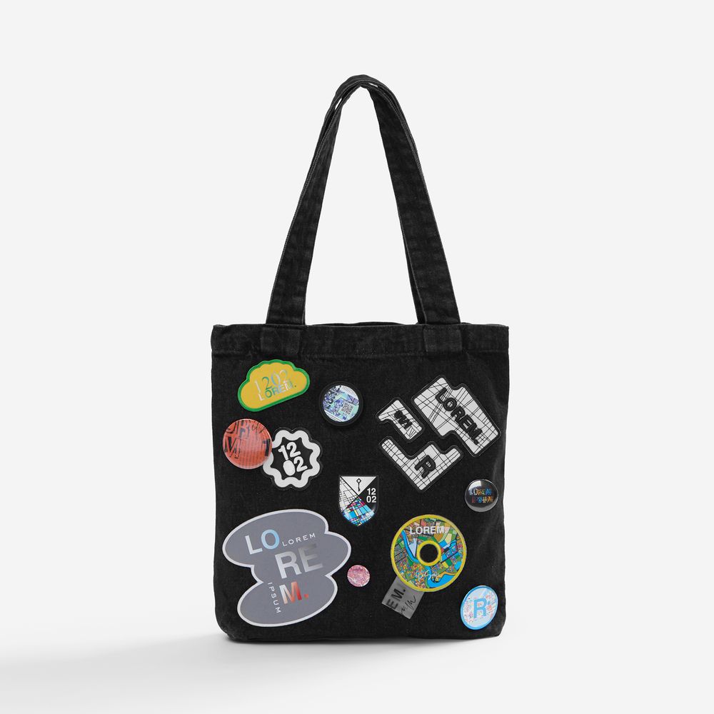 Лейбл из ПВХ с липучкой Menteqo Round, черный-2