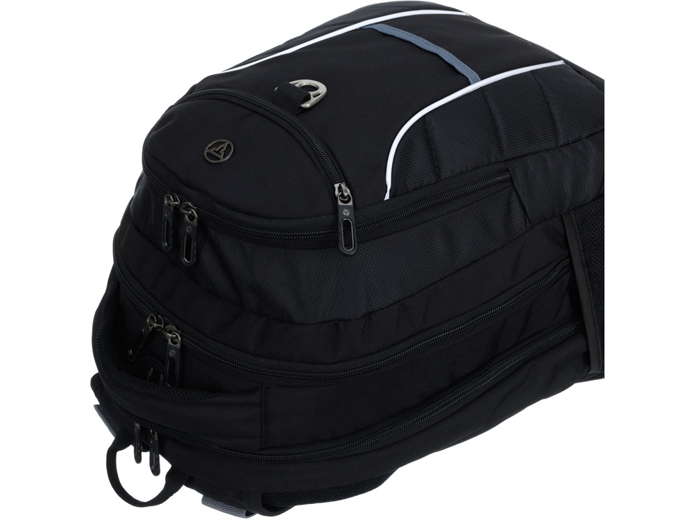 Рюкзак TORBER XPLOR с отделением для ноутбука 15, чёрный, полиэстер 600D, 35x20x47 см, 33л-4