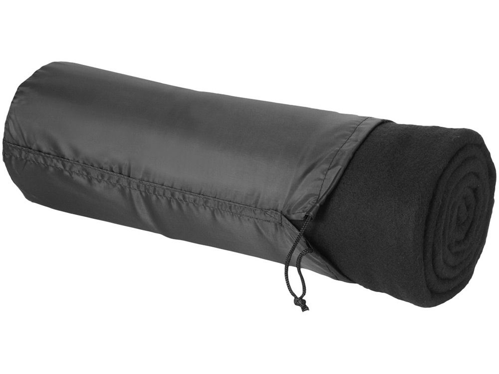 Плед Huggy в чехле 150 x 120 см - сплошной черный-1