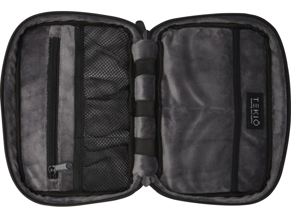 Сумка-органайзер Rise из материалов, переработанных согласно стандарту GRS - сплошной черный-3